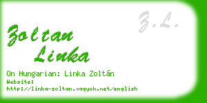 zoltan linka business card