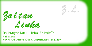 zoltan linka business card